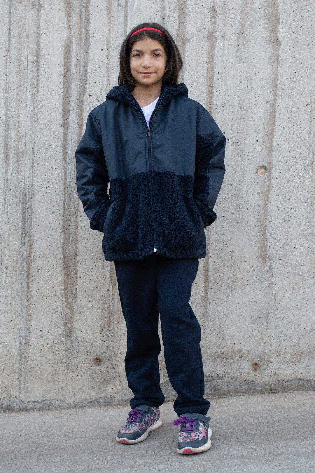 CHAQUETA HIBRIDA GENERICA AZUL (CON GORRO)