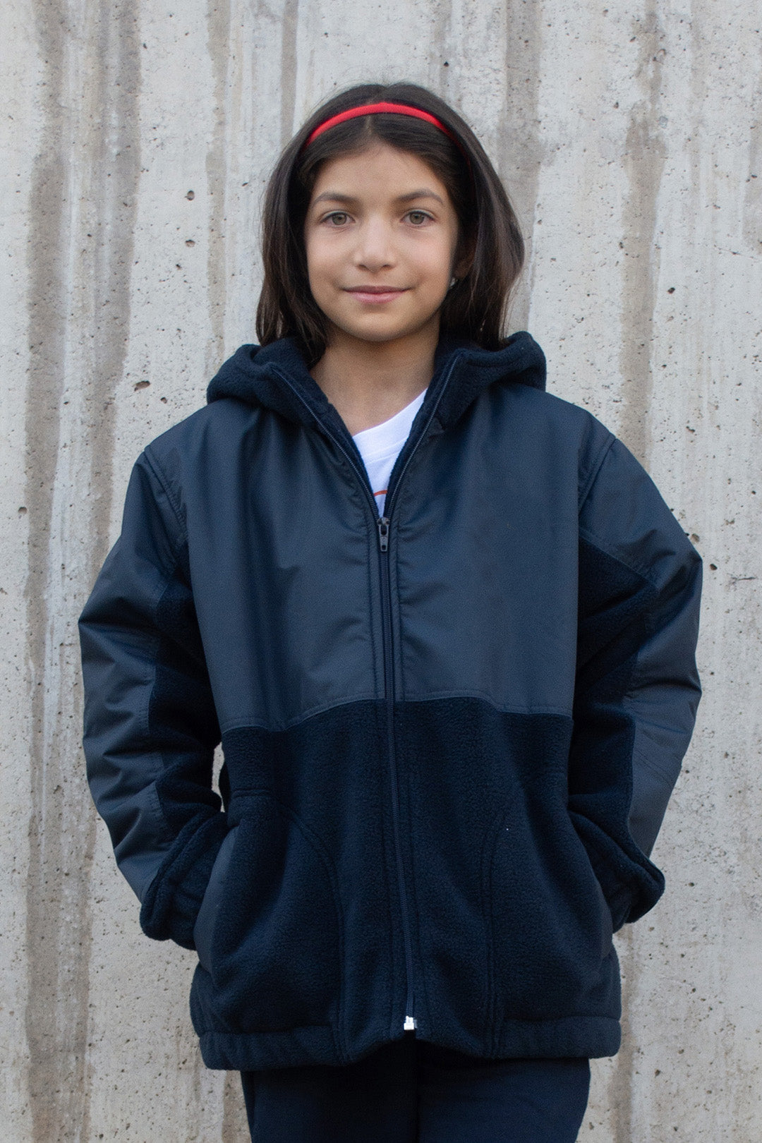 CHAQUETA HIBRIDA GENERICA AZUL (CON GORRO)