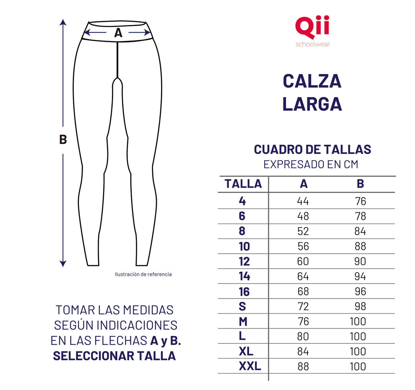 CALZA DEPORTIVA LARGA AZUL MARINO