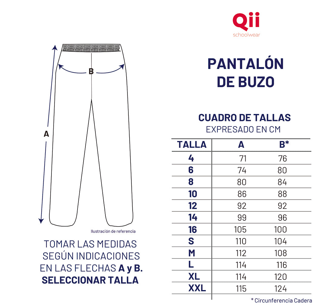 PANTALON BUZO AZUL MARINO