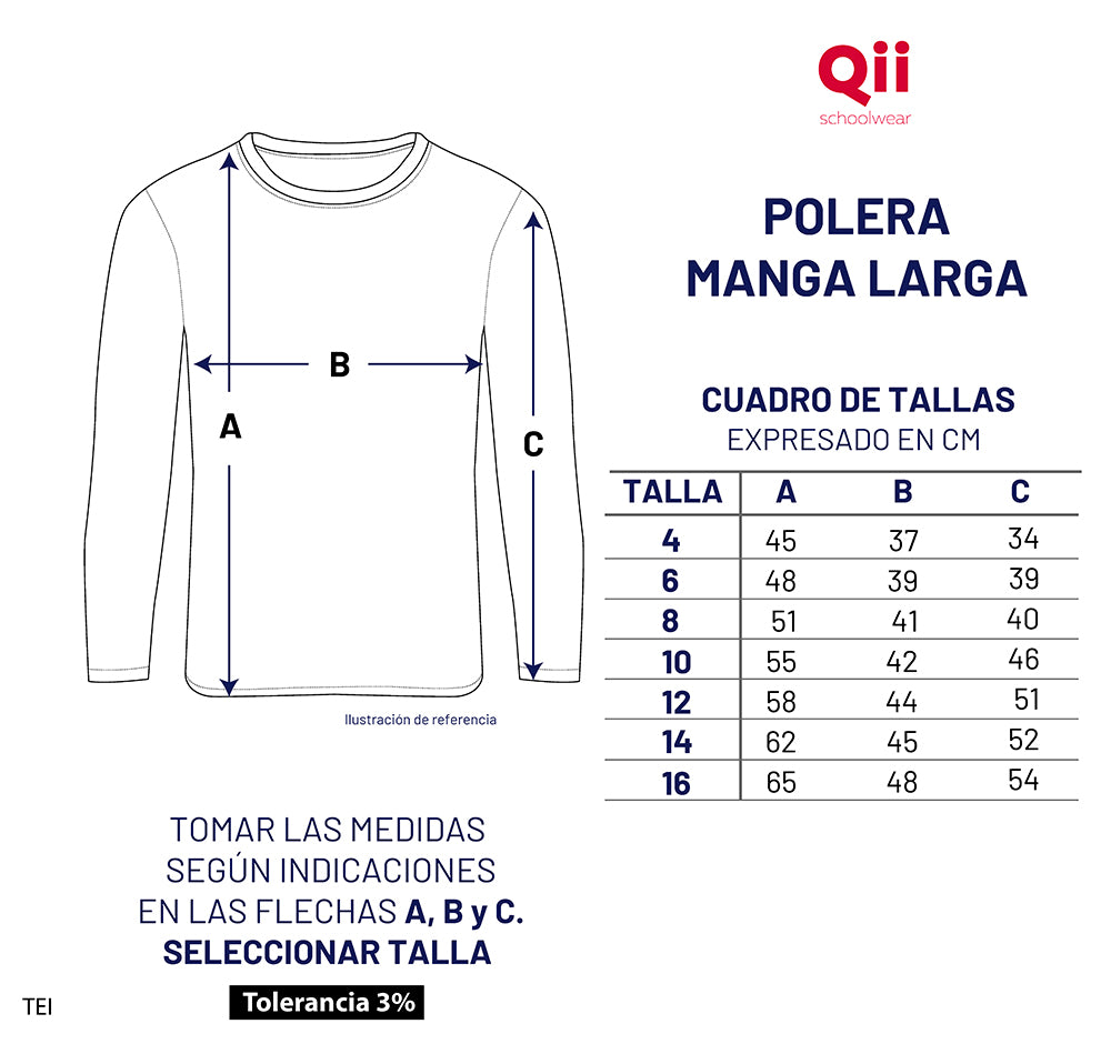 POLERA MANGA LARGA ALGODON THE ANGELS SCHOOL