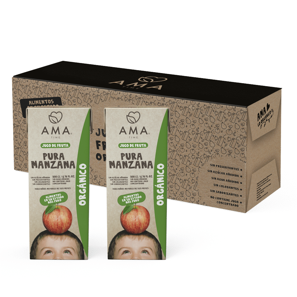 AMA Time Pack 24 unid - Jugo Manzana 200 cc