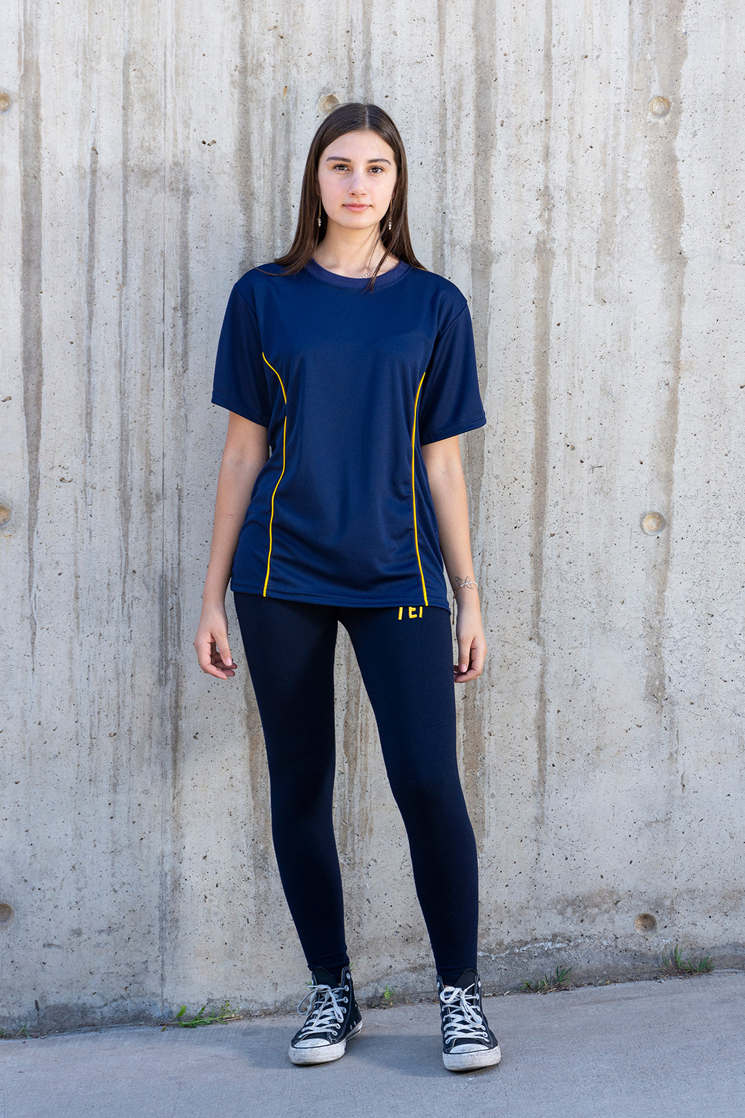 CALZA LARGA CON LOGO TEI - LYCRA