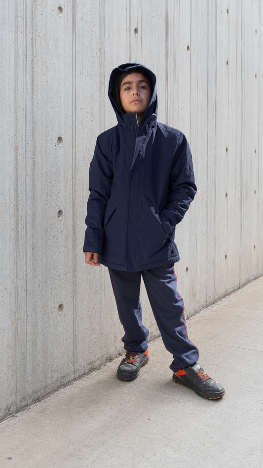 Parka escolar con gorro