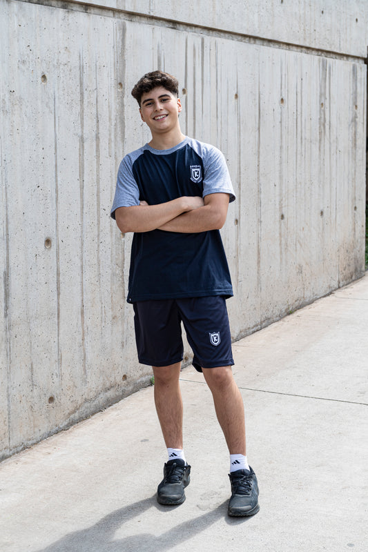 POLERA DEPORTIVA  MANGA CORTA  ALGODÓN  KENDAL SCHOOL