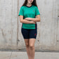 POLERA DEPORTIVA MUJER  MANGA CORTA  SAGRADO CORAZON DE APOQUINDO