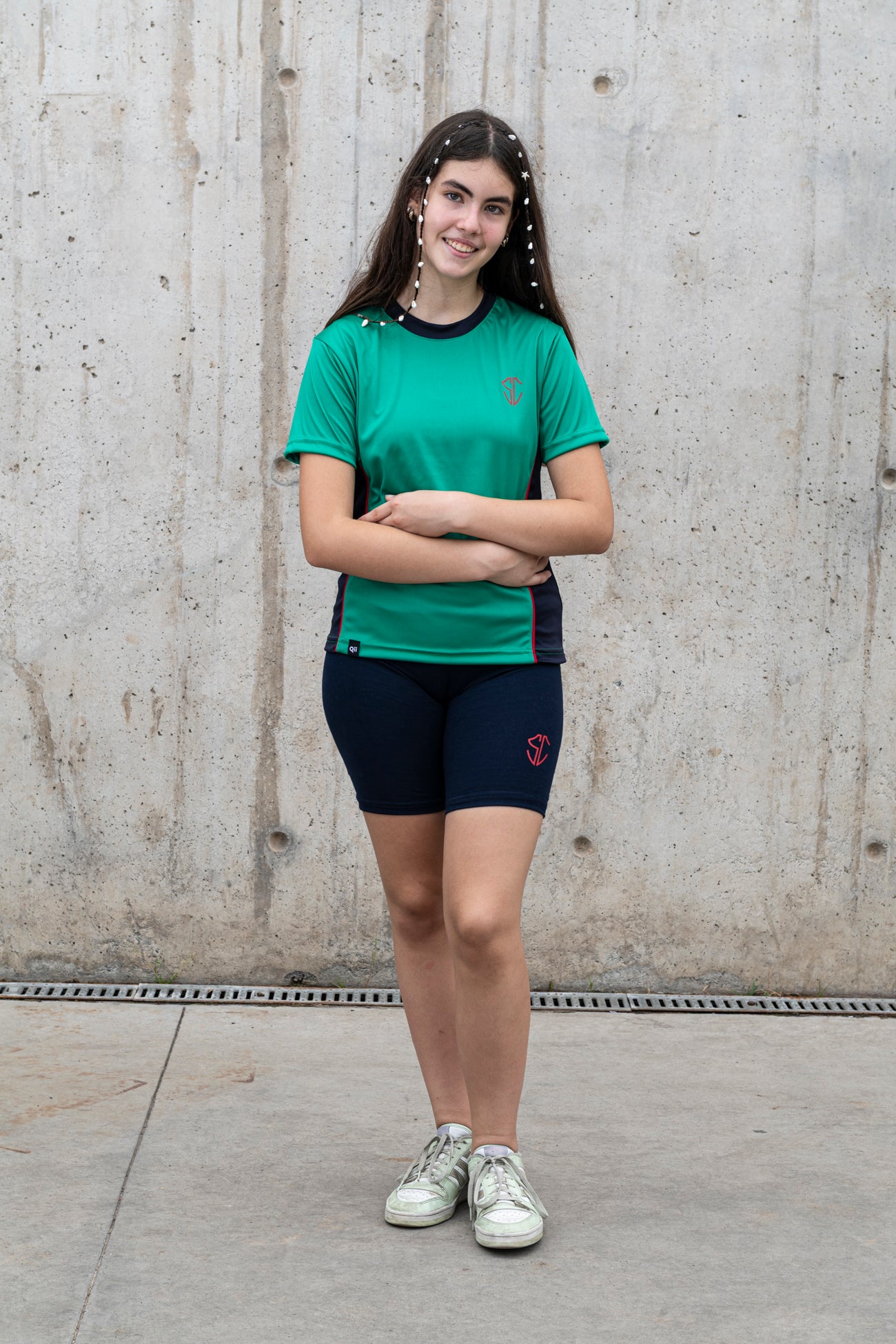 POLERA DEPORTIVA MUJER  MANGA CORTA  SAGRADO CORAZON DE APOQUINDO