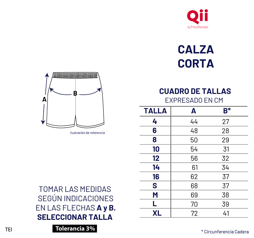 CALZA CORTA CON LOGO TEI - LYCRA