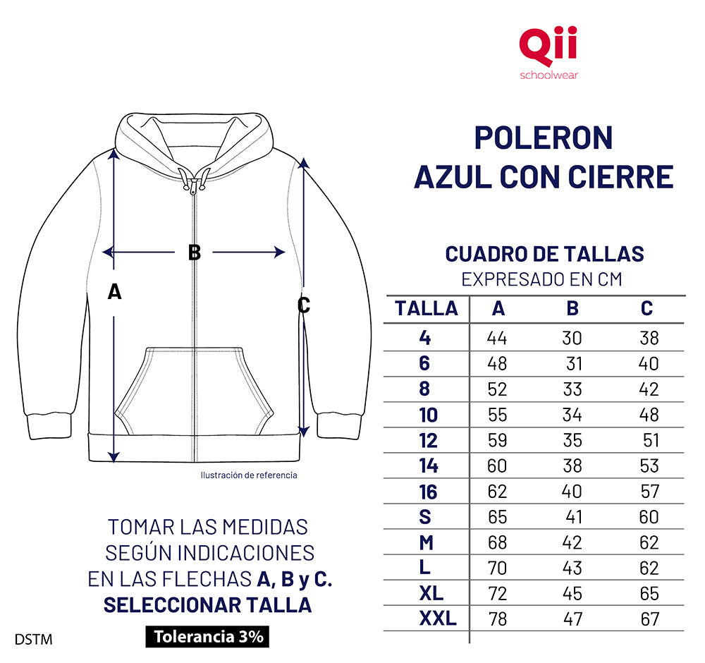POLERON CON CIERRE SIN GORRO Y BOLSILLOS DSTM